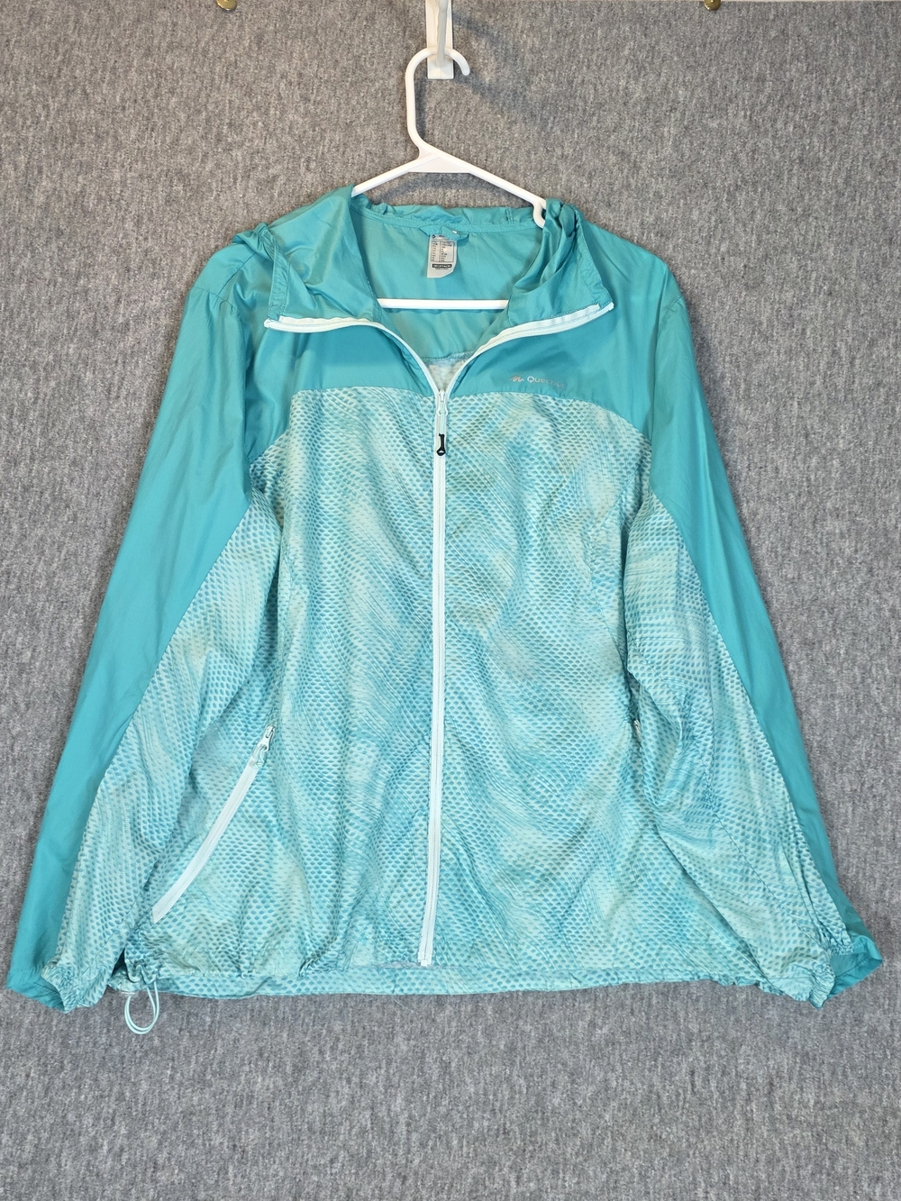 Quechua Helium Series Decathalon Jacket Teal Wmn's XL